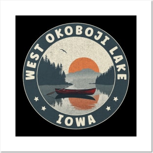 West Okoboji Lake Iowa Sunset Posters and Art